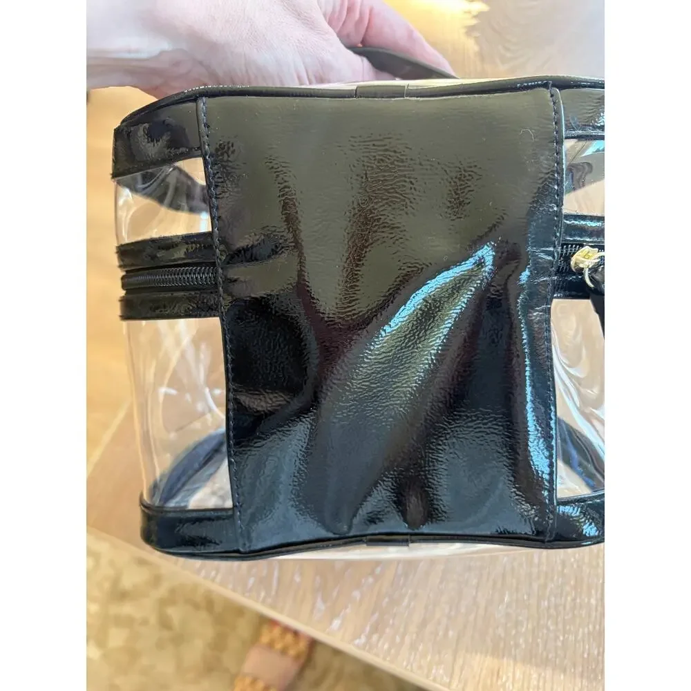 VS Beauty Victoria's Secret Clear Cosmetic Travel Case Toiletry Bag NEW